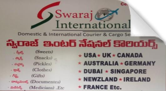 Swaraj International Courier Services near Vadlapudi in Visakhapatnam