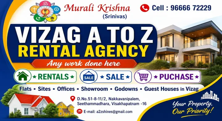 Vizag A to Z Rental Agency in Seethammadhara