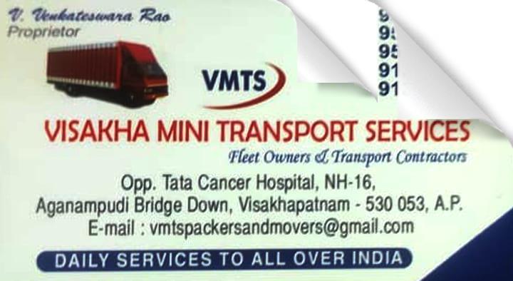 Visakha Mini Transport Services in Aganampudi Bridge Down