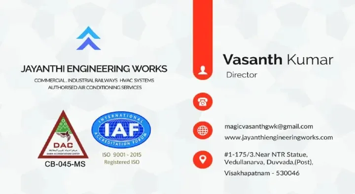 Jayanthi Engineering Works near Maharanipeta in Visakhapatnam