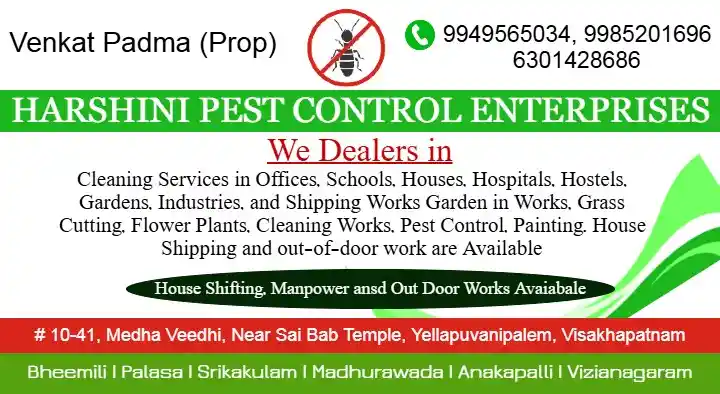Harshini Pest Control Enterprises in NAD kotha road