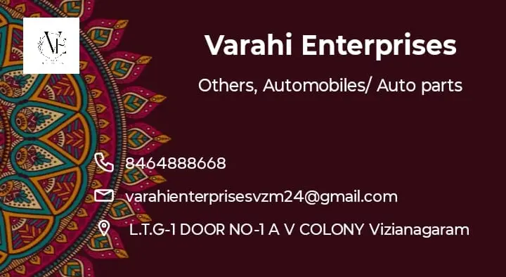 Varahi Enterprises in AV Colony, vizianagaram