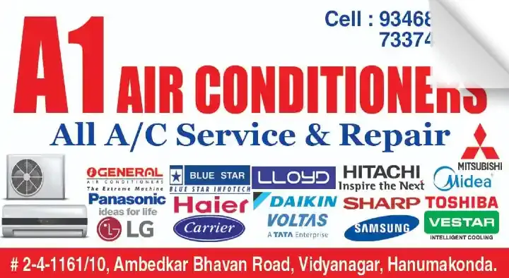 A1 Air Conditioners All AC Service and Repair in Hanamkonda