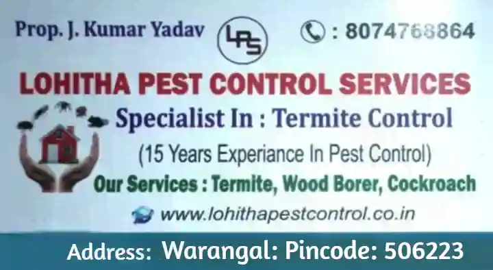 Lohitha Pest Control Services near Bus Stand in Warangal