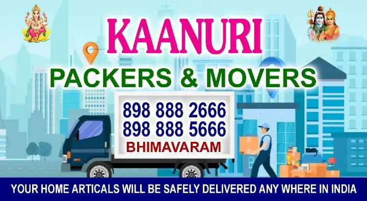 Kaanuri Packers and Movers in Bhimavaram, West Godavari