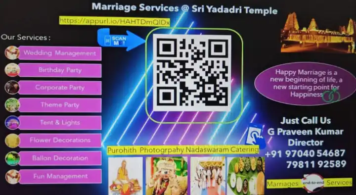 Yadagiri Marriages in Bhuvanagiri, Yadadri Bhuvanagiri