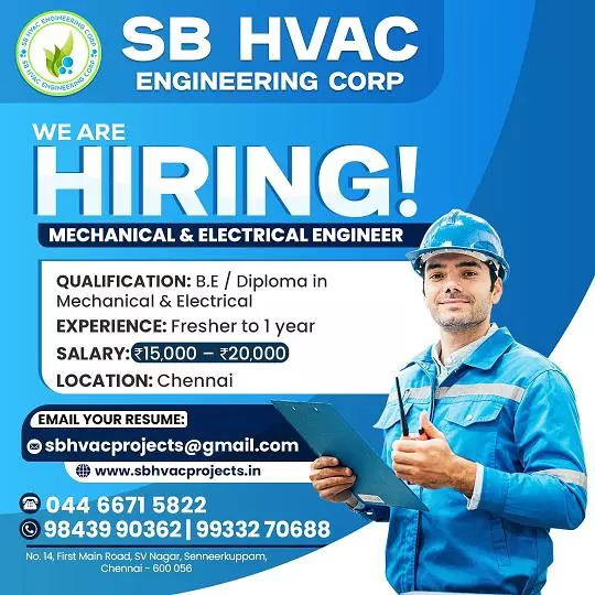 Sb Hvac Engineering Corp Sv Nagar In Chennai - Photo No. 21