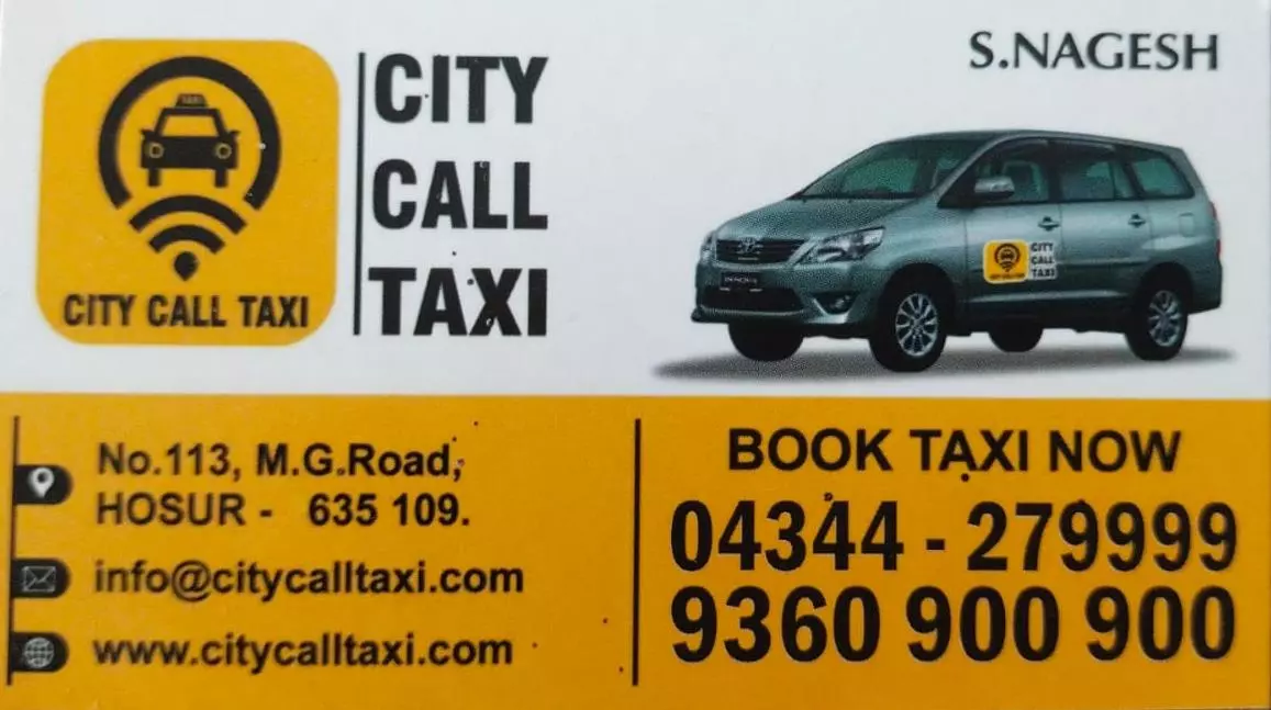 city call taxi mg road in hosur - Photo No.1