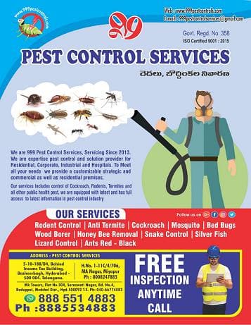 999 Pest Control Services Near Basheerbagh In Hyderabad - Photo No. 91