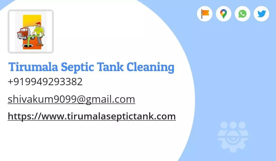 Tirumala Septic Tank Clenaing Gachibowli In Hyderabad - Photo No. 01