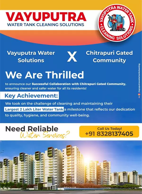 Vayuputra Water Tank Cleaning Solutions Manikonda Hyderabad - Photo No. 31