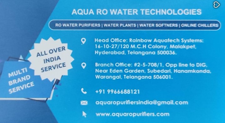 Aqua Water Purifiers Hanamkonda In Warangal - Photo No. 01