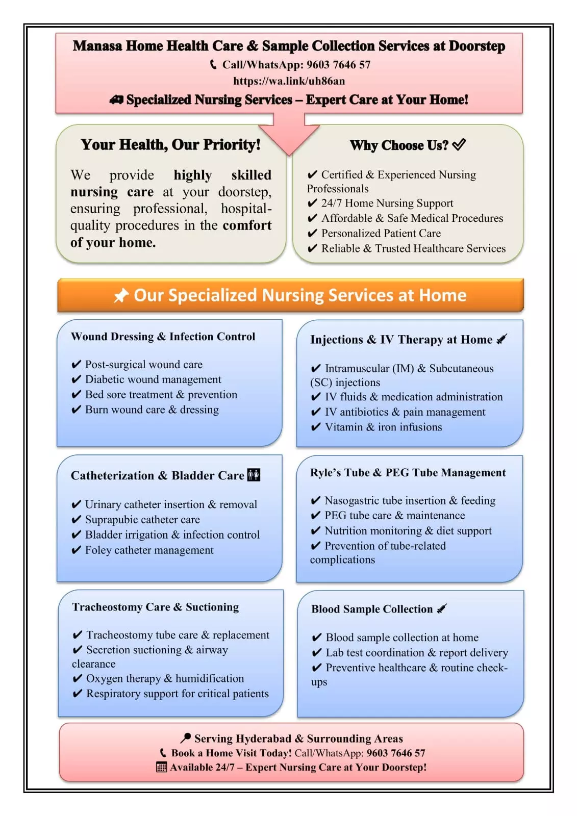 Manasa Home Health Care Service Saidabad In Hyderabad - Photo No. 71