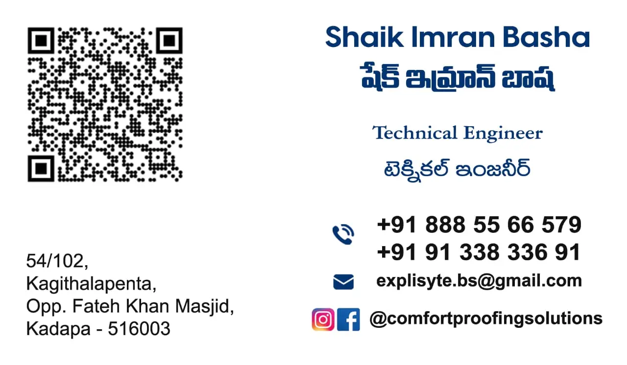 comfort proofing solutions kagithala penta in kadapa - Photo No.0