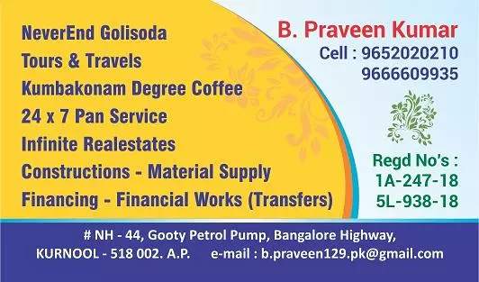 Praveen Travels Nandyal Road In Kurnool - Photo No. 01