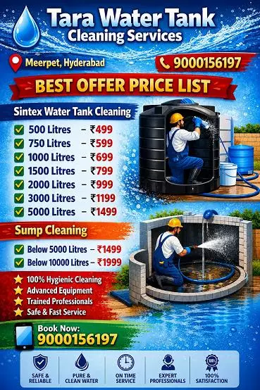 tara water tank cleaning services meerpet in rangareddy - Photo No.4