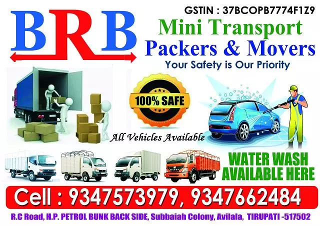 Brb Mini Transport Packers And Movers Subbaiah Colony In Tirupati - Photo No. 01