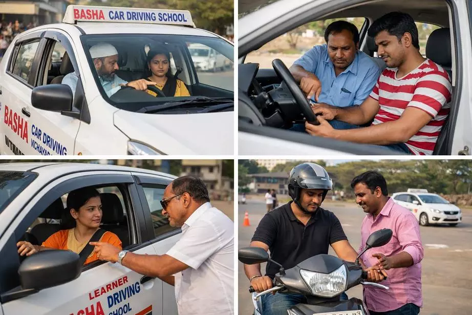 basha car driving school bhavanipuram in vijayawada - Photo No.1