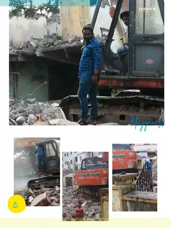 malleswari old building dismanlting works ajit singh nagar in vijayawada - Photo No.28