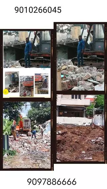 malleswari old building dismanlting works ajit singh nagar in vijayawada - Photo No.18