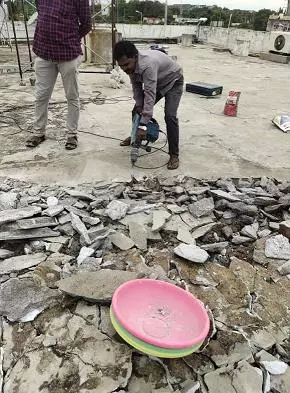 Waterproofing Slab Leakage Mogalrajpuram In Vijayawada - Photo No. 01